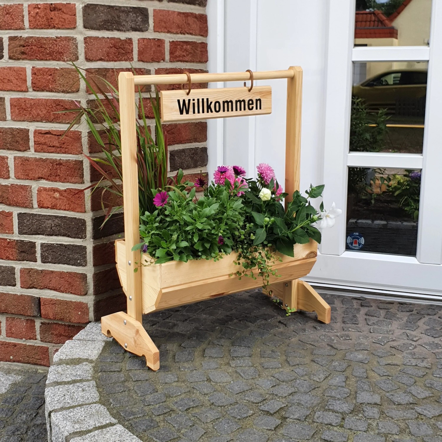 Blumenkasten Willkommen klein