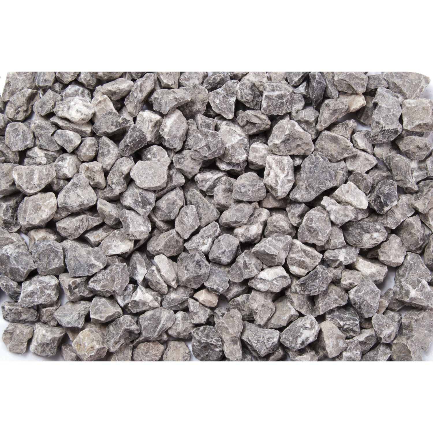 Marmorsplitt Grau-Weiß 16 - 25 mm 1000 kg Big-Bag