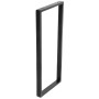Schwarzer Wagner Designrahmen, 710x300 mm, aus pulverbeschichtetem Stahl für DIY Möbel.