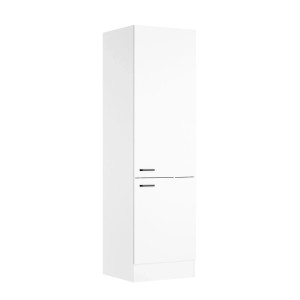 Weißer OPTIFIT Hochschrank Bonn214 (60x210x57,1 cm) für Hauswirtschaftsraum.