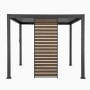 Mirador Horizontal-Wand, 93 cm, Ebenholz Braun Nachbildung für Terrassenüberdachung.