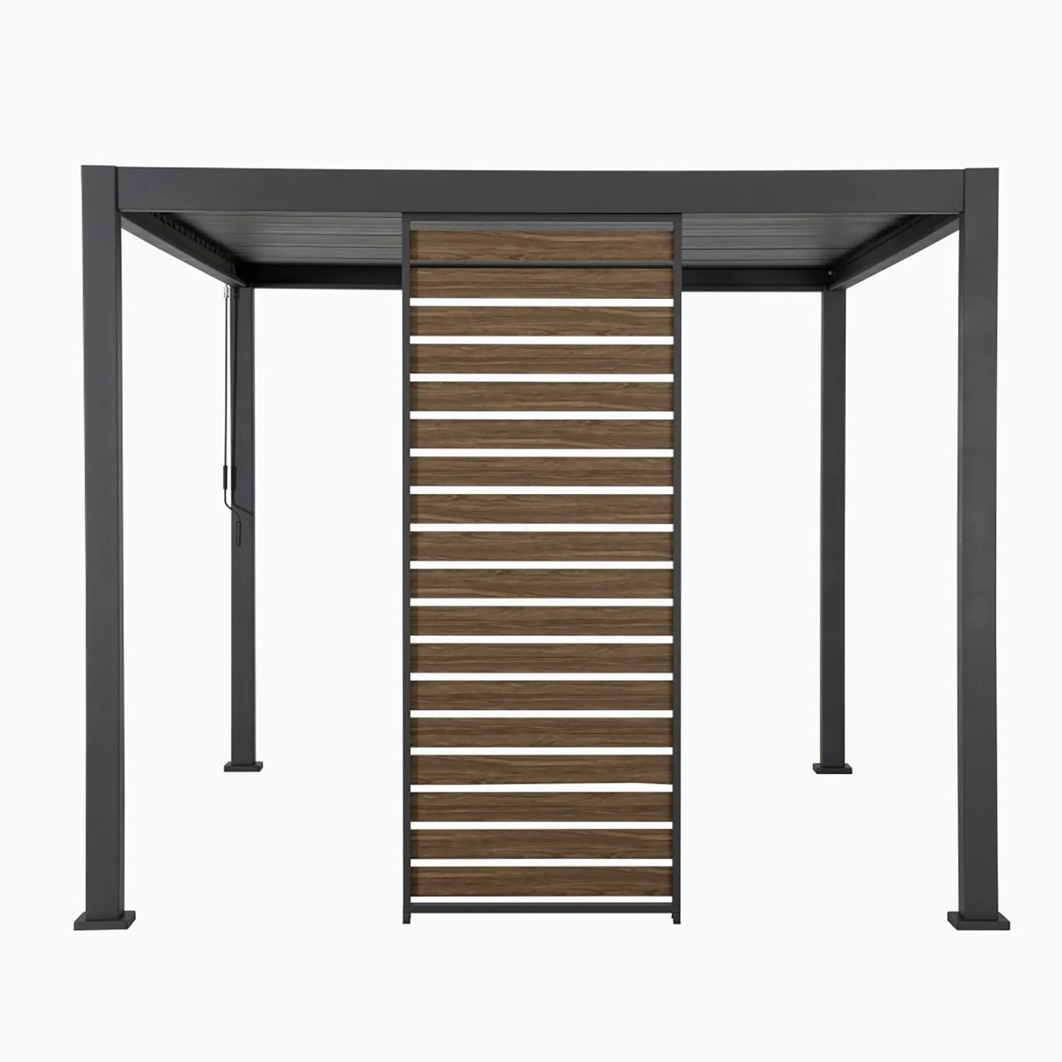 Mirador Horizontal-Wand, 93 cm, Ebenholz Braun Nachbildung für Terrassenüberdachung.