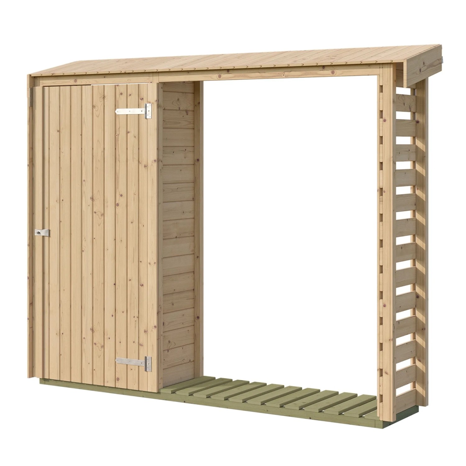 Weka Brennholzregal Killarney 300 cm Natur