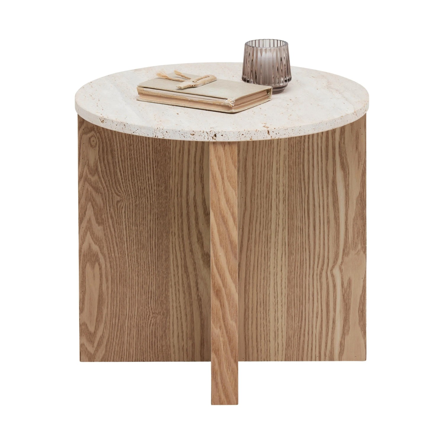 Premium Living Beistelltisch Matera Naturstein Travertine