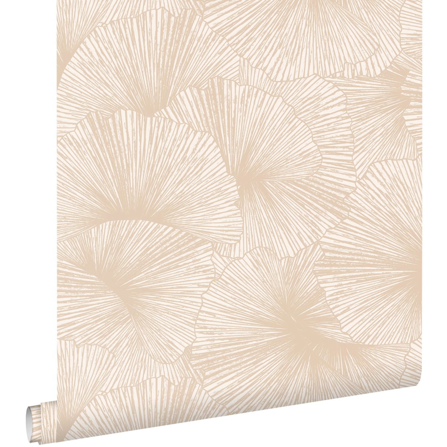 ESTAhome Tapete 3D Muster Blätter Beige 53 cm x 10.05 m günstig online kaufen