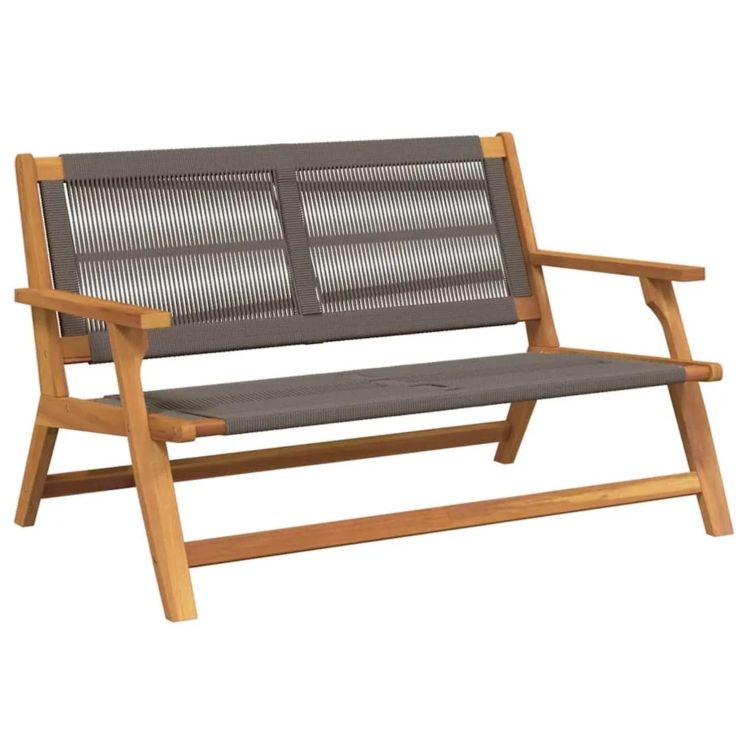 vidaXL Gartenmöbel Grau 122 x 78 x 73 cm Massivholz Akazie 367824