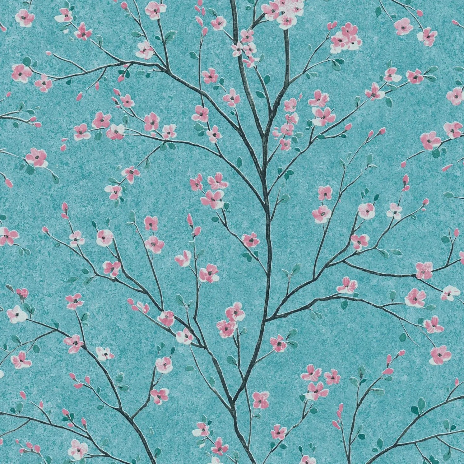 Tadessi Tapete Floral M1-No.645 Vliestapete in Türkis