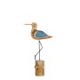 Dekorative braune Möwe von Mica Decorations, 17,5x5x28,5 cm, für maritime Deko.