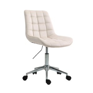 Svita Micky Kinder Bürostuhl, creme, höhenverstellbar, mit Rollen. Ideal für das Kinderzimmer.