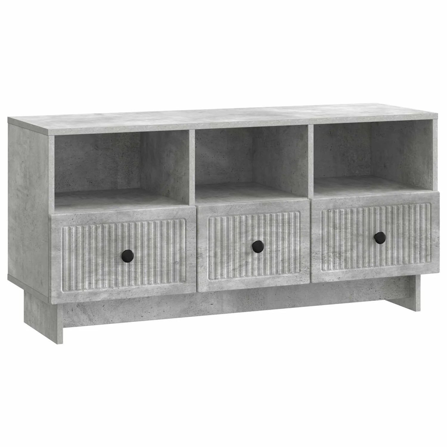 vidaXL TV-Schränk Betongrau 102 x 34,5 x 50 cm Holzwerkstoff 893988
