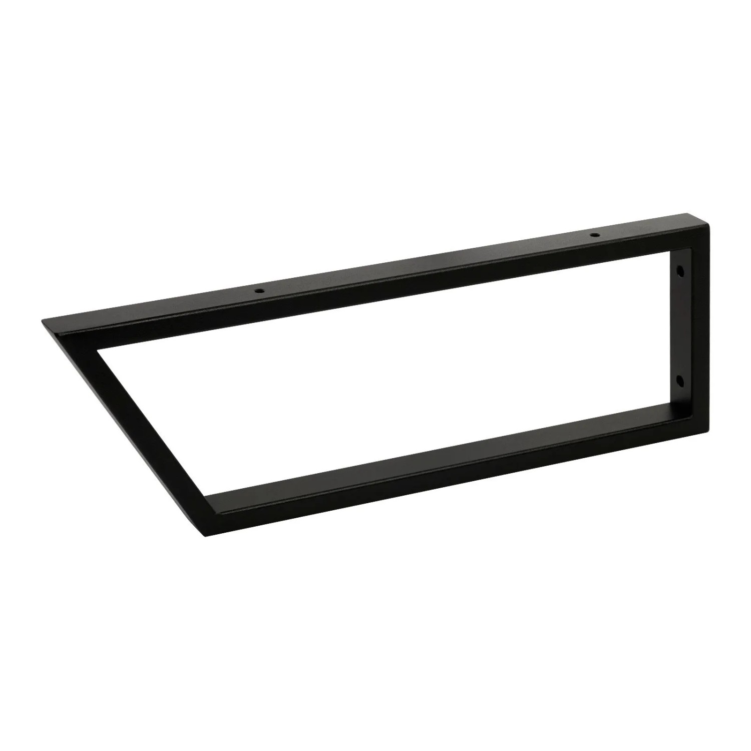 SOTECH 1 x Waschtischkonsole TWK450 450 x 150 mm Stahl Schwarz Matt Vorderseite 60 Grad Abgeschrägt