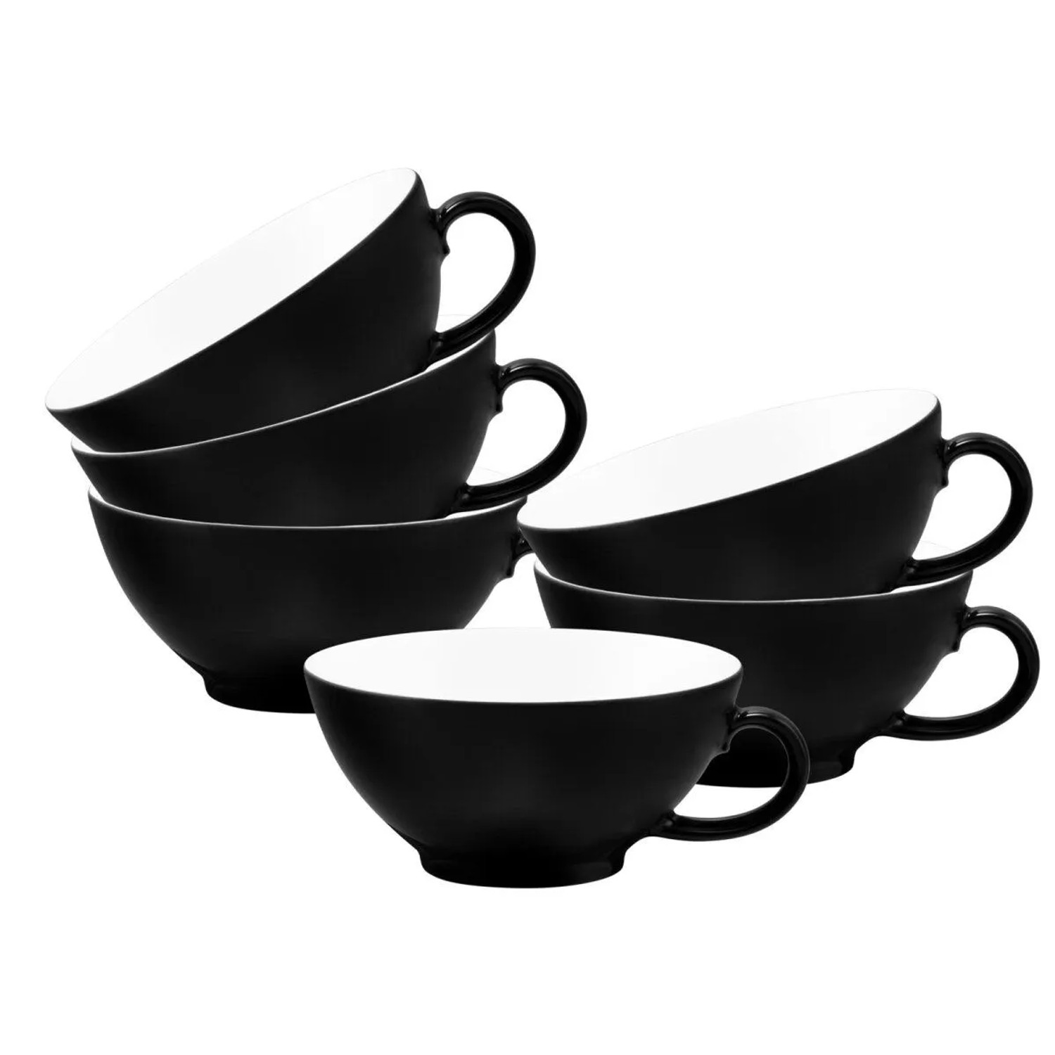 Seltmann Weiden Life Fashion Teetasse 140 ml 6er Set Glamorous Black