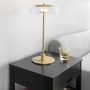 SoBuy Nachttisch FRG258-SCH, schwarz mit 2 Schubladen. Beistelltisch mit Lampe.