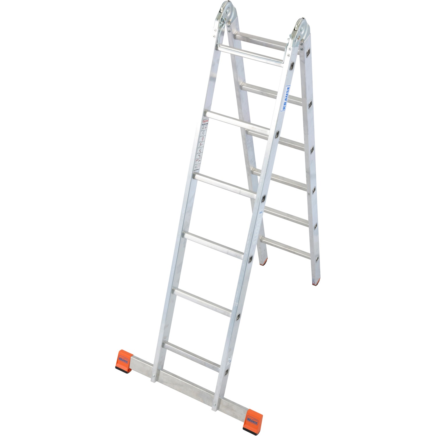Krause Trimatic Gelenk-Doppel-Leiter 2 x 6 Sprossen