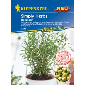 Kiepenkerl Rosmarin Simply Herbs Multipille, Kräutersamen für aromatische Gerichte.