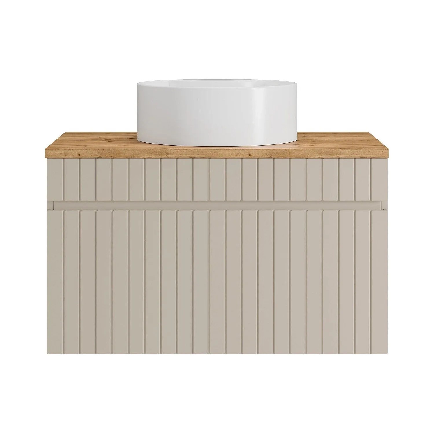 Vente-unique Einzelwaschtisch Satara Beige 80 cm