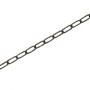 Schwarze Zierkette Vierkant, 2x2 mm als Meterware für Deko.