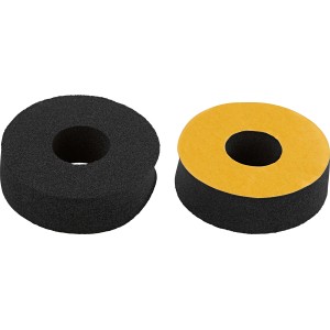 LUX Dichtungs-Set für Wand-Armaturengewinde, 2 schwarze Dichtungsringe.