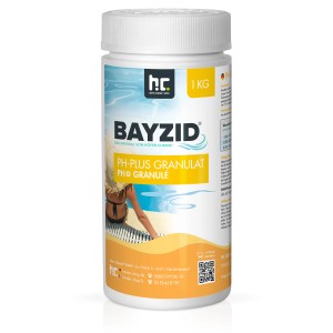 Bayzid pH Plus Granulat 1kg Dose zur pH-Wert Erhöhung im Pool.
