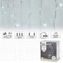 LED Lichtervorhang 2x1,5m mit 240 kaltweißen LEDs und 12 Funktionen für Weihnachtsdekoration.