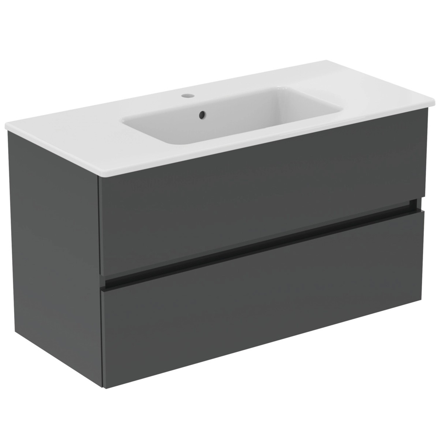 Ideal Standard Möbelpaket Eurovit+ Unterschrank und Waschtisch 101 cm Grau günstig online kaufen