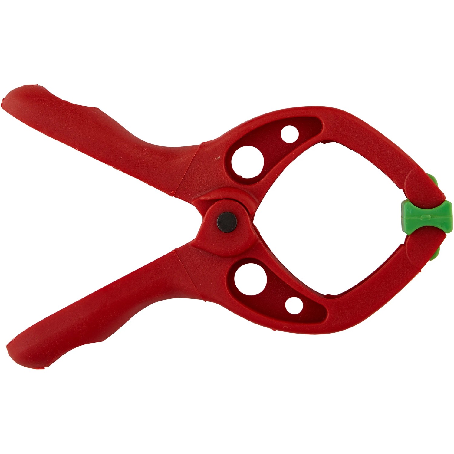 Rote wolfcraft Microfix Federzwinge, 3 cm Spannweite, für Modellbau & universelle Anwendung.