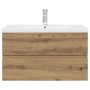 vidaXL Waschbeckenunterschrank mit Einbaubecken und Wasserhahn 3328934_5