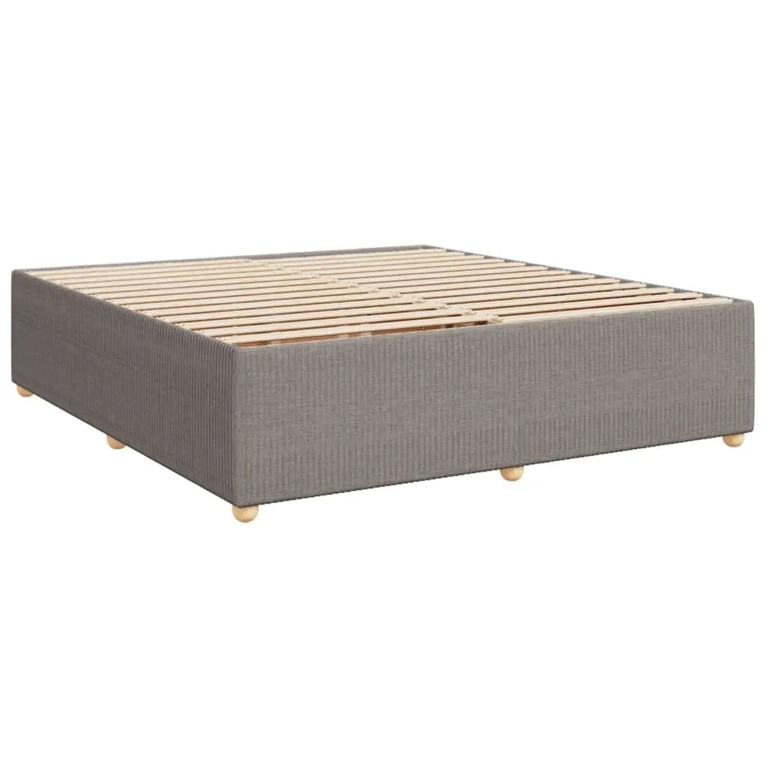 vidaXL Bettgestell ohne Matratze Taupe 200x200 cm Stoff 3284967 günstig online kaufen