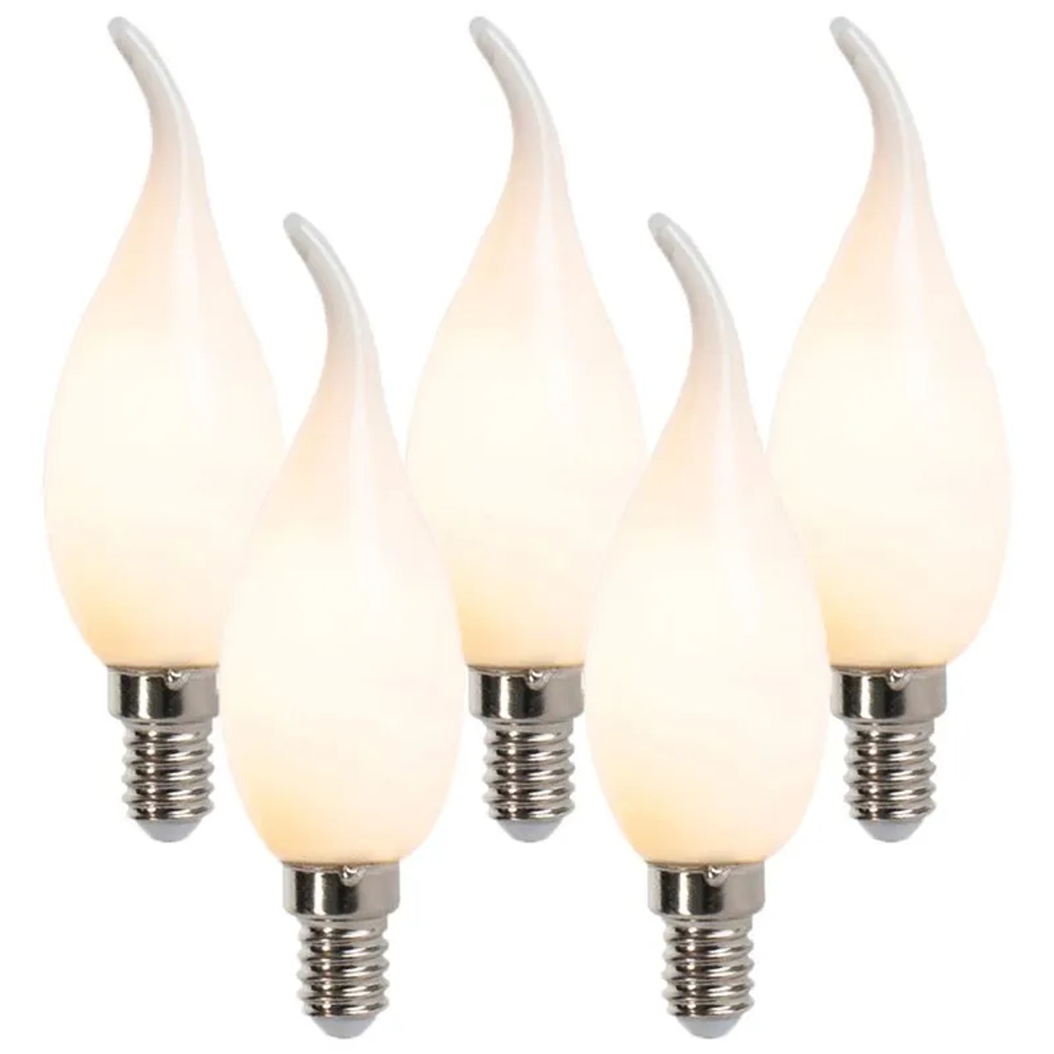 LUEDD 5er Set E14 Dimmbare LED Glühlampen F35 Matt 3W
