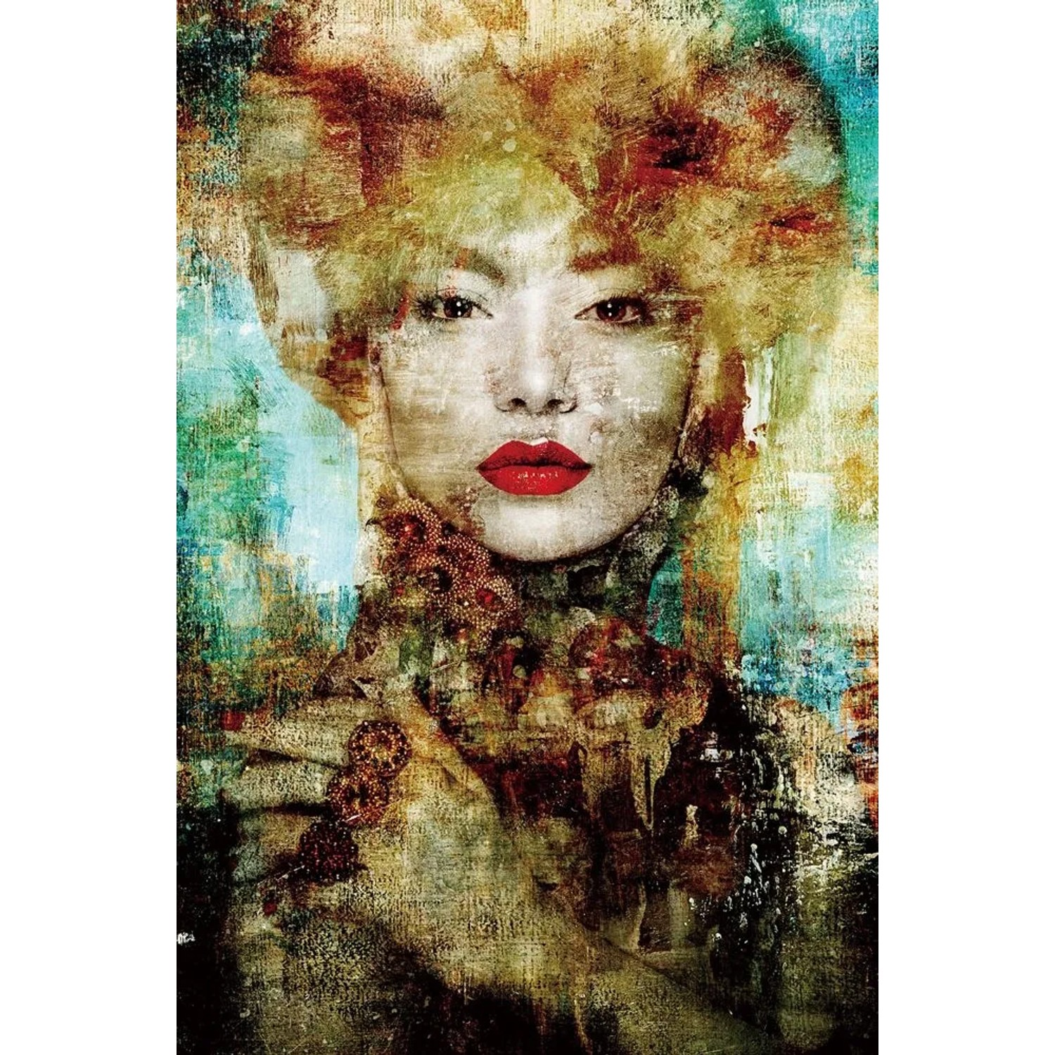 Art Universe Glasbilder Eiskönigin 80 x 120 cm