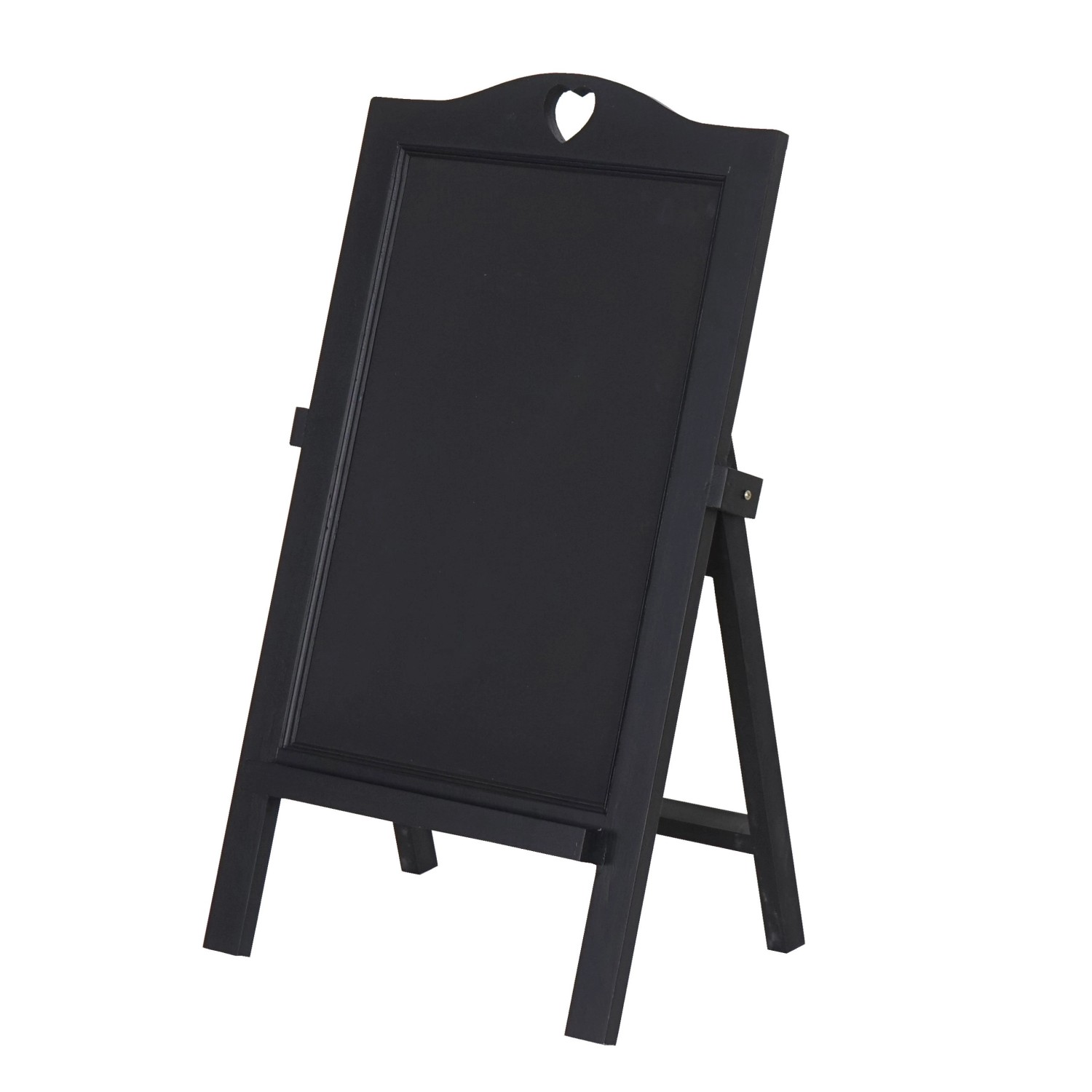 PROREGAL Werbetafel 66x39x33cm Schwarz Lackiert Dekotafel günstig online kaufen