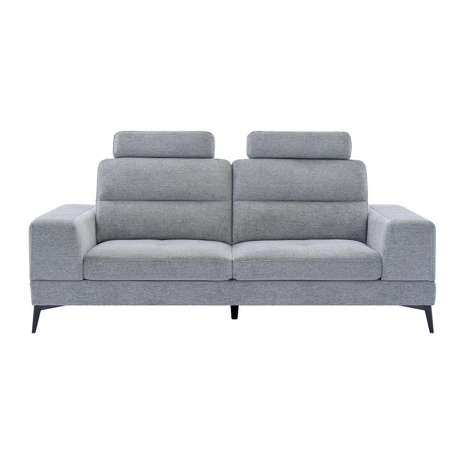 Vente-unique Sofa Ohne Schlafmöglichkeit Udalio Grau 215 cm