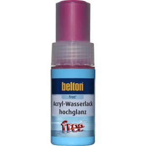 Belton Free AQUAcolours Lackstift in Verkehrspurpur hochglänzend, 9ml. Buntlack für Ausbesserungen.