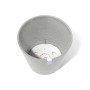 Ecopots Pflanztopf Amsterdam, weißgrau, 50 cm, Innenansicht mit Wasserreservoir.