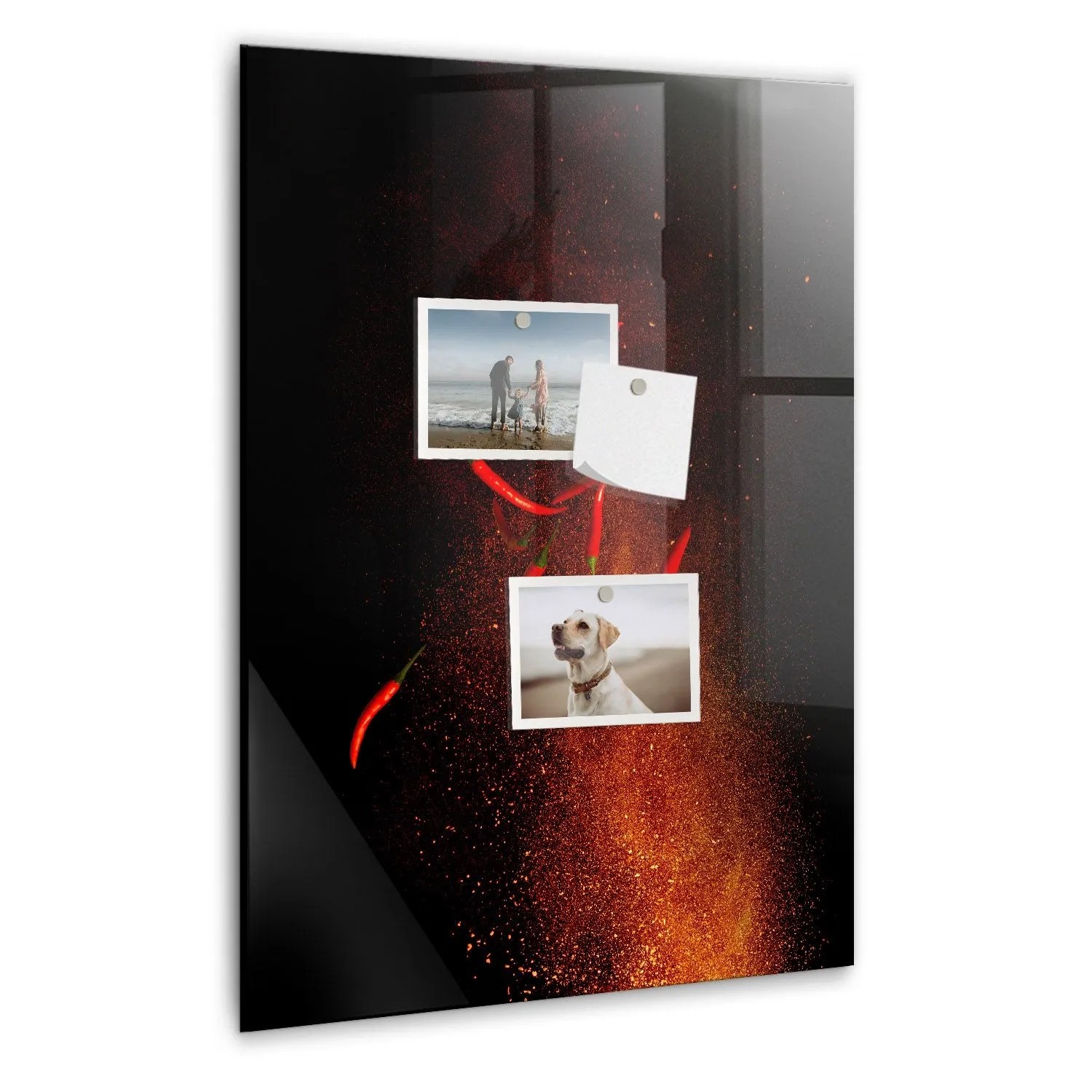 Tulup Magnetische Glastafel Scharfe Paprika 40x60 cm Magnettafel Mit Marker günstig online kaufen