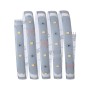 MaxLED 250 LED-Streifen Basis-Set, 1,5m, warmweiß, IP44, silber.