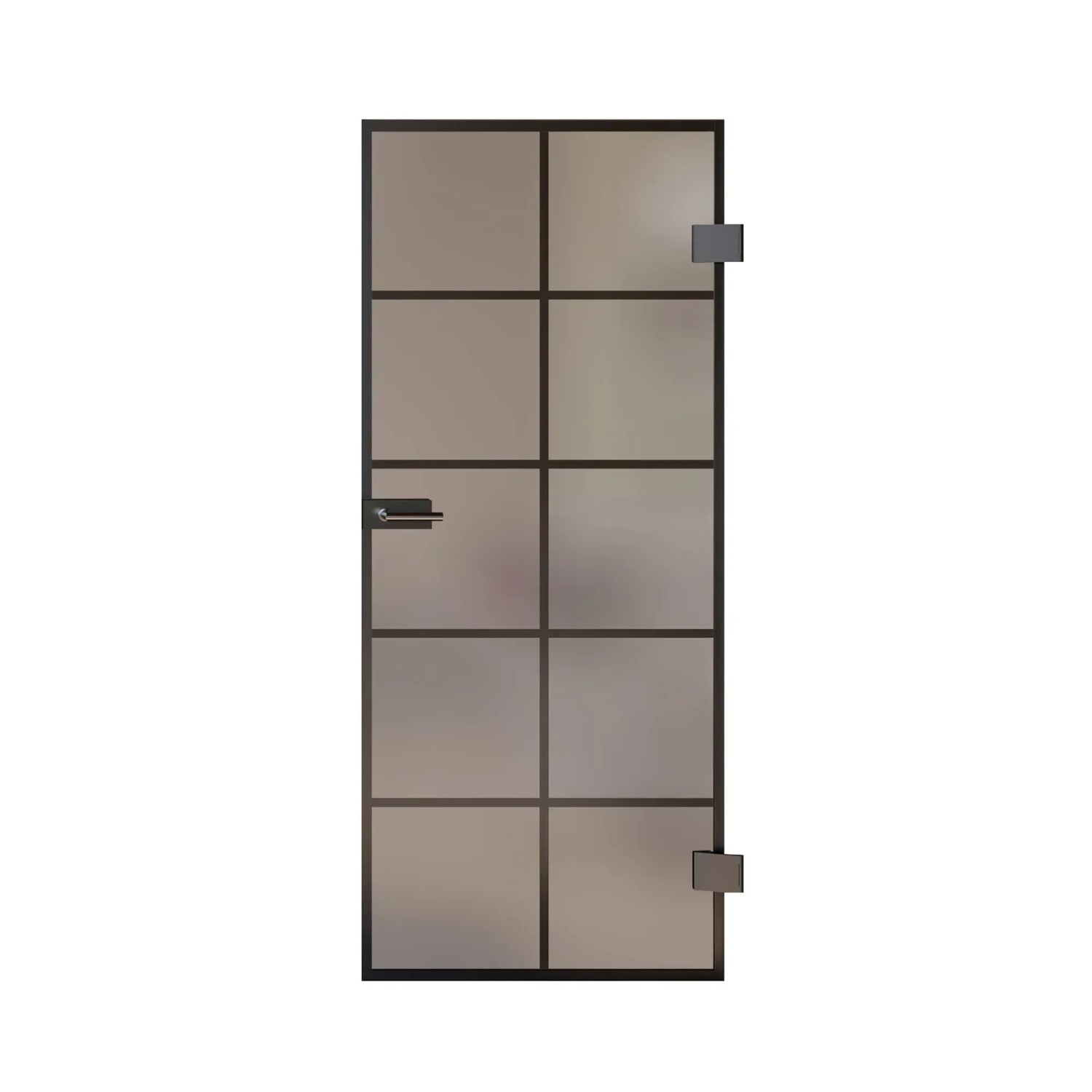 Skyscope Portal Drehtür-Set Slimwork Typ 8 Glas Satiniert 709 x 1972 mm DIN R