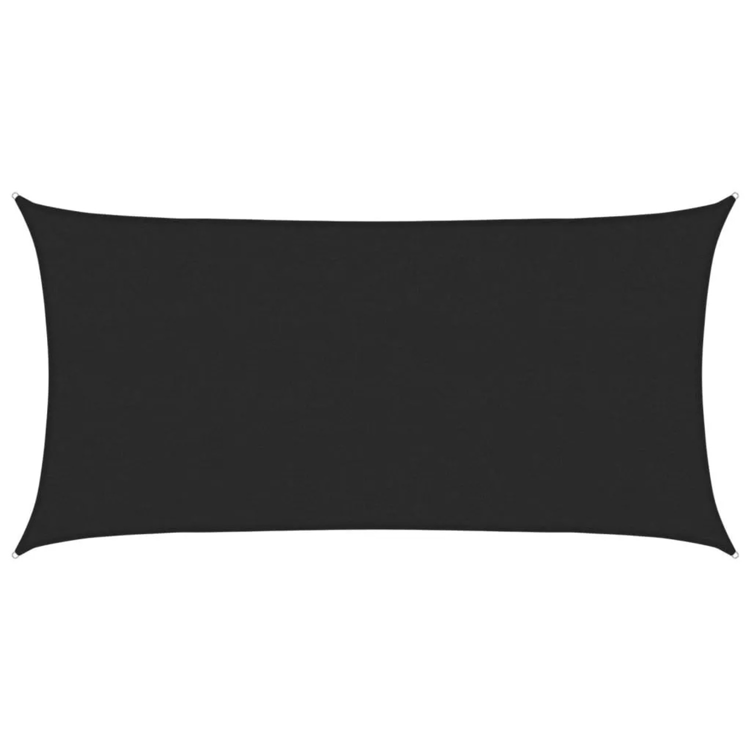 vidaXL Sonnensegel 160 g/m² Schwarz 2x4 m HDPE 311724