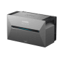 Anker Solix Solarbank Power Dock für Balkonkraftwerke, graues Gehäuse.