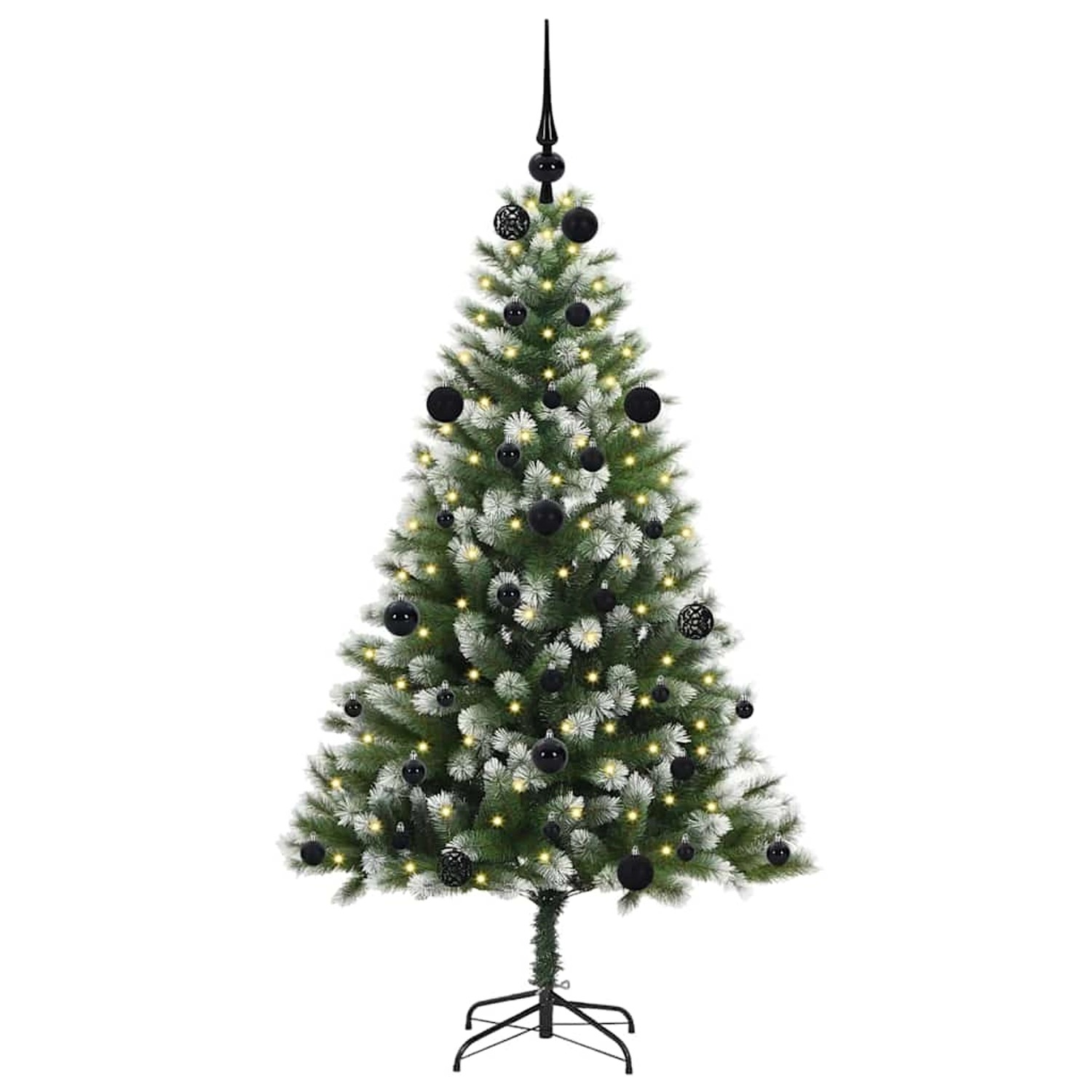 vidaXL Künstlicher Klapp Weihnachtsbaum mit Schneeüberzug 150 cm 3395434