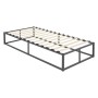 ML-Design Metallbett 90x200 cm, anthrazitfarbenes Bettgestell mit Lattenrost.