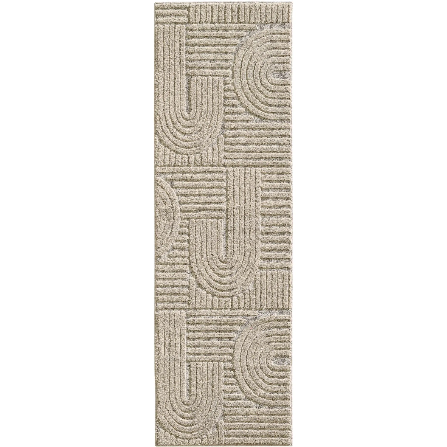 Ayyildiz Kurzflorteppich Art 1121 Beige 80 cm x 250 cm