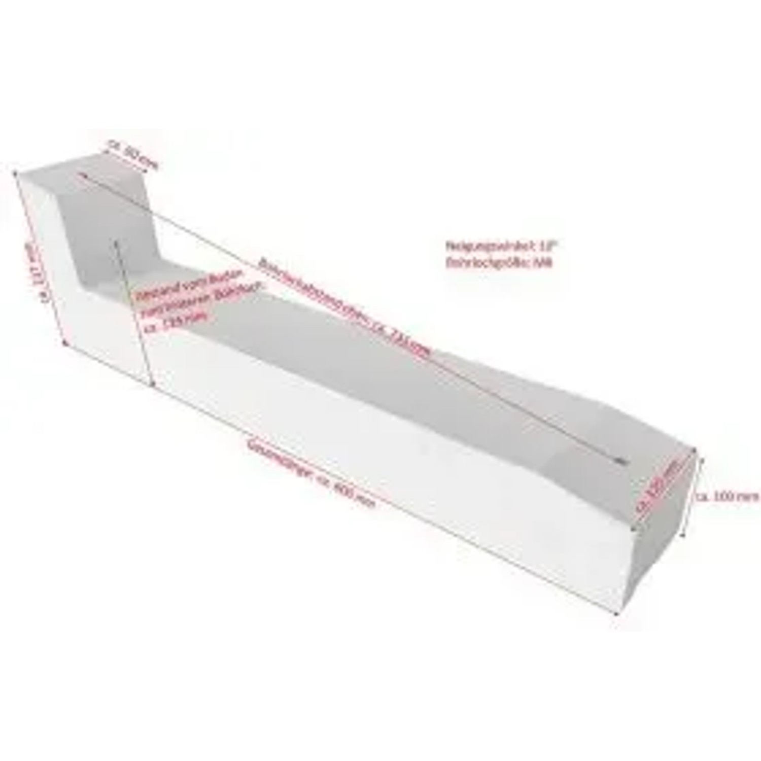 Jet-Line PV-Sockel in Betongrau für die Flachdachmontage von Solaranlagen.