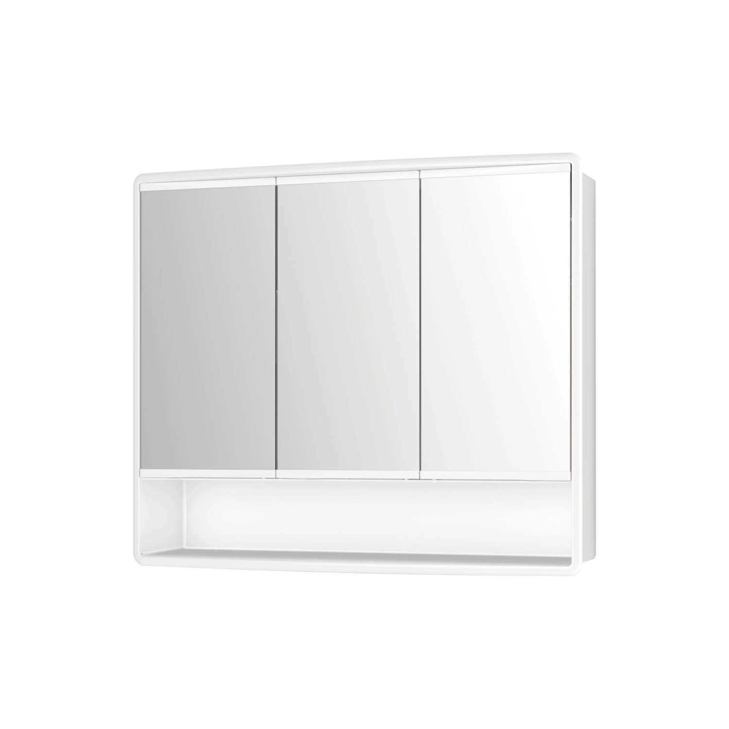 Jokey Spiegelschrank Lymo 58 cm x 49,5 cm Weiß Hochglanz Grifflos