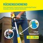 Gloria MultiBrush speedcontrol Plus mit Teleskopstiel und ergonomischem Griff für rückenschonendes Arbeiten.