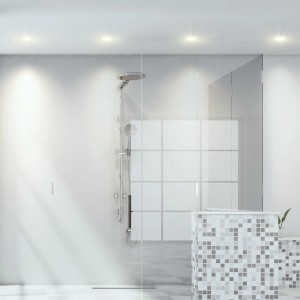 Weisse LED Einbauleuchte IP65 BEDA für Bad & Dusche mit neutralweissem Licht.