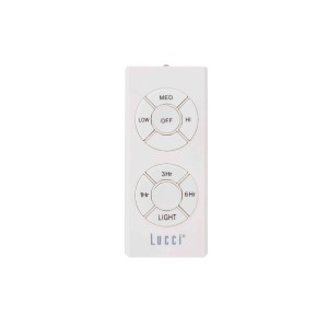 Fernbedienung für BEACON Deckenventilator Bayside Megara, weiß, zur Steuerung von Licht und Geschwindigkeit.