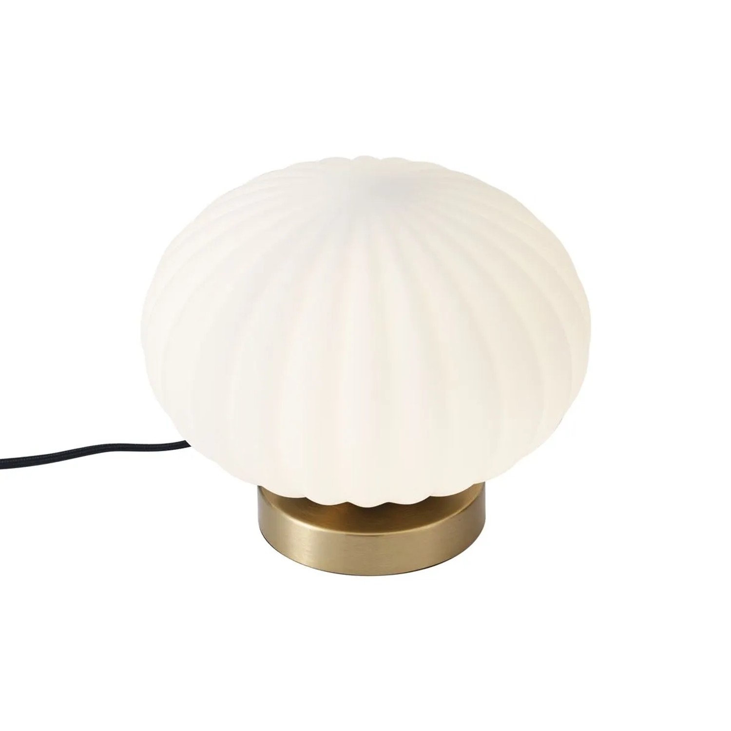QAZQA Design Tischleuchte Messing mit Opalglas Mochi_7