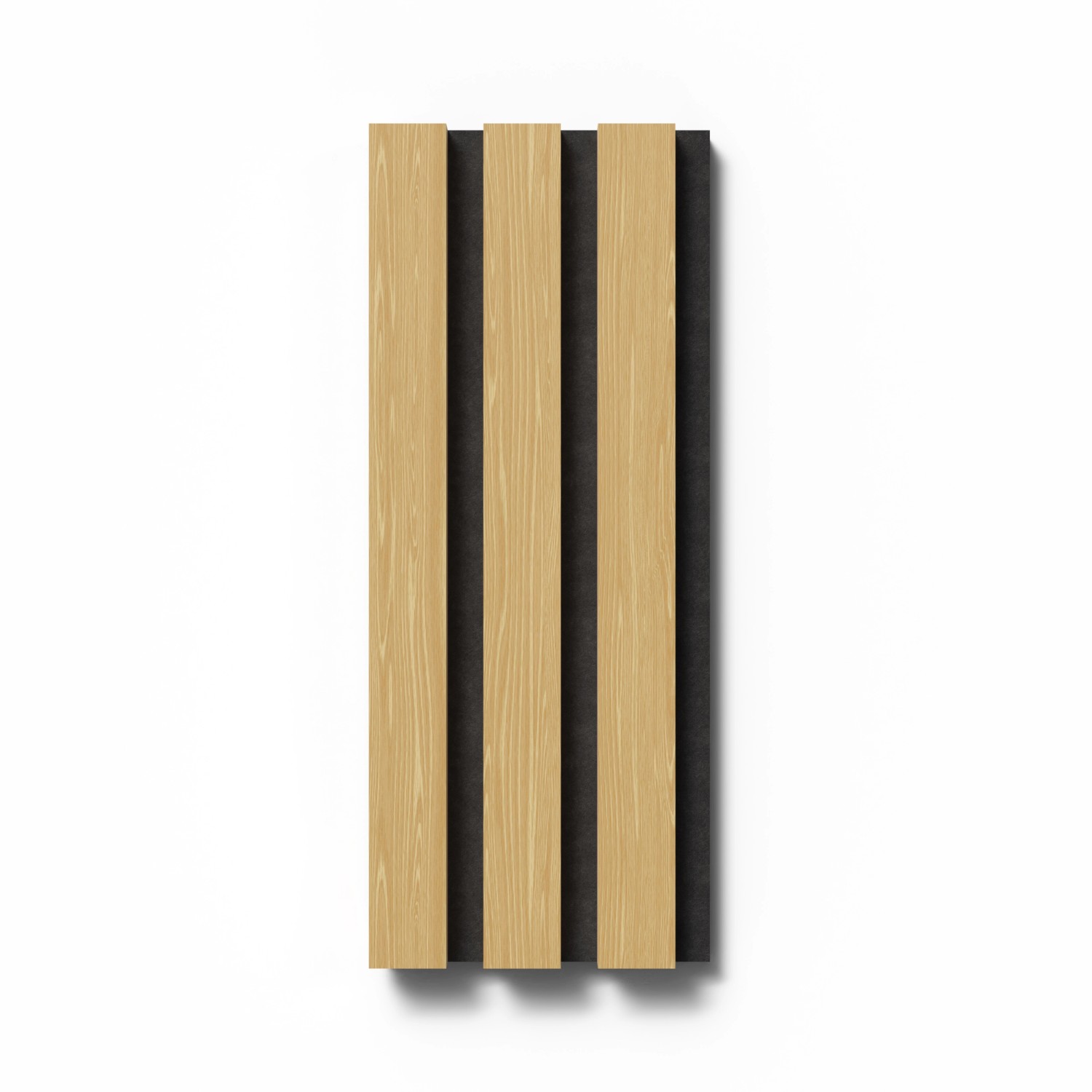 Akustikpaneel-Muster Eiche Geölt Weiß MDF Braun Filz Schwarz 29,5 cm x 15 cm