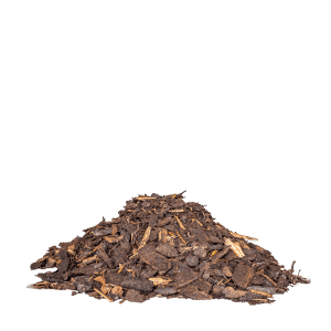 Haufen feine Pinienrinde Mix, geeignet zur Bodenabdeckung und -verbesserung.